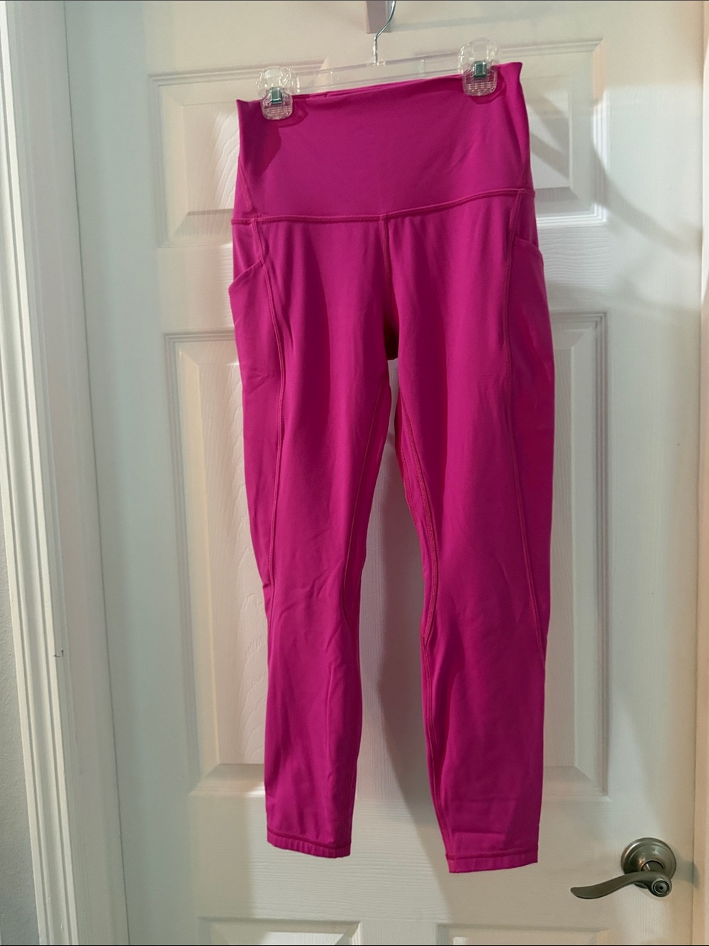 lululemon athletica Hot Pink align Leggings with Side Pockets 25”